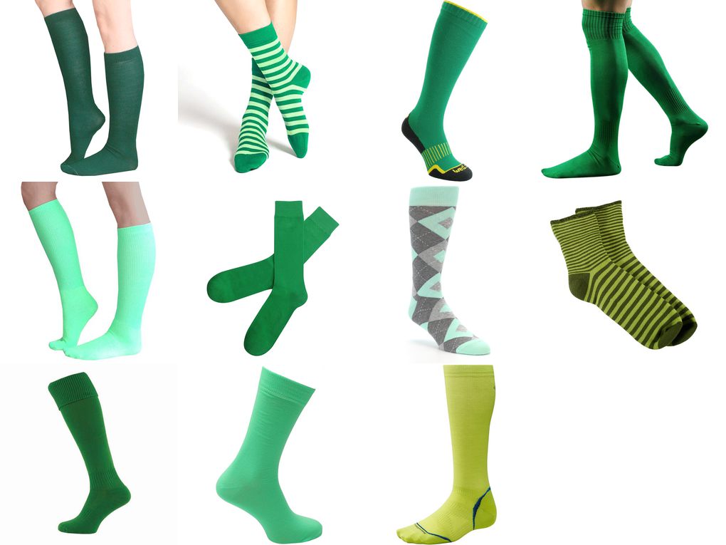 green socks